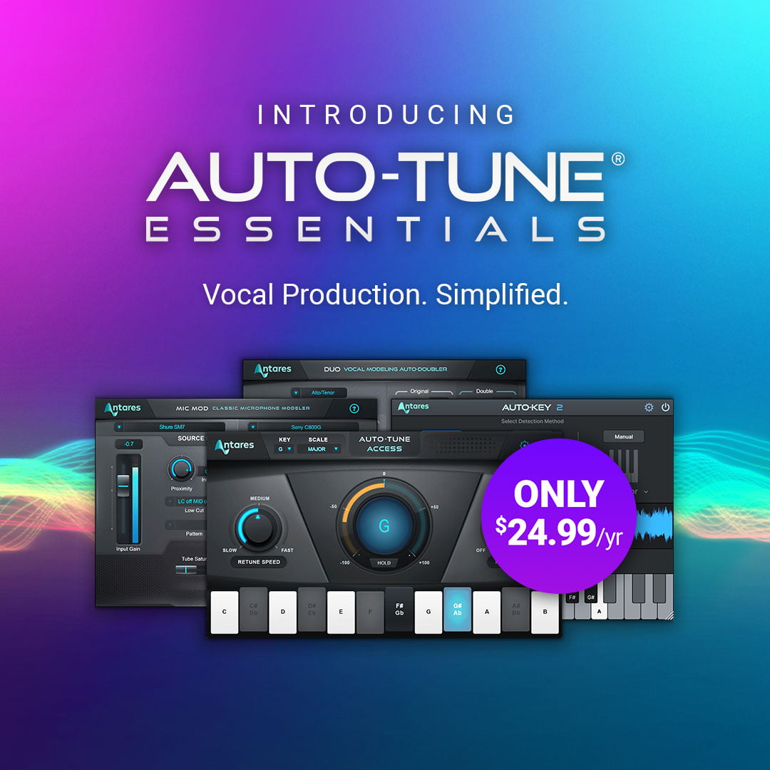 Auto-Tune Essentials, la nuova suite economica di Antares Tech