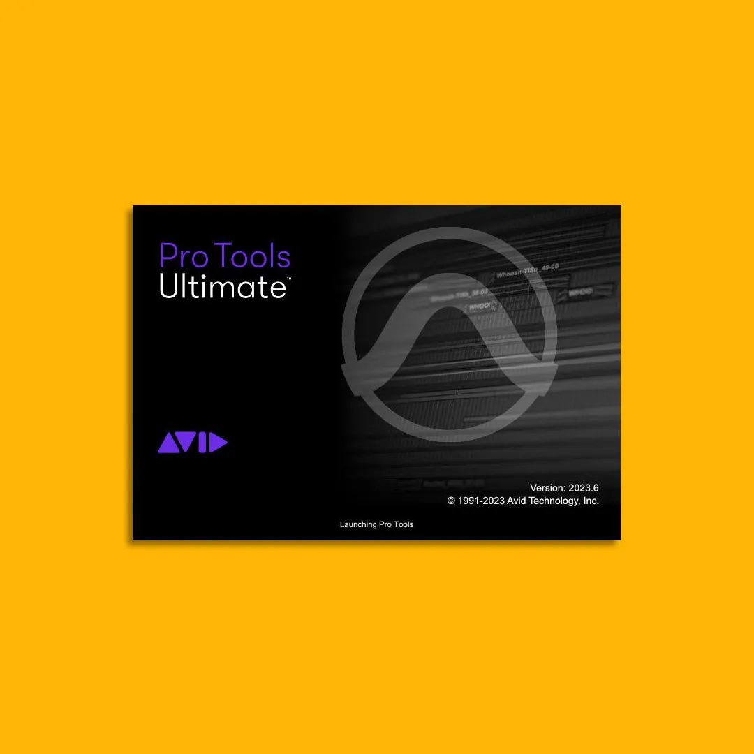 la schermata iniziale di Avid Pro Tools 2023.6